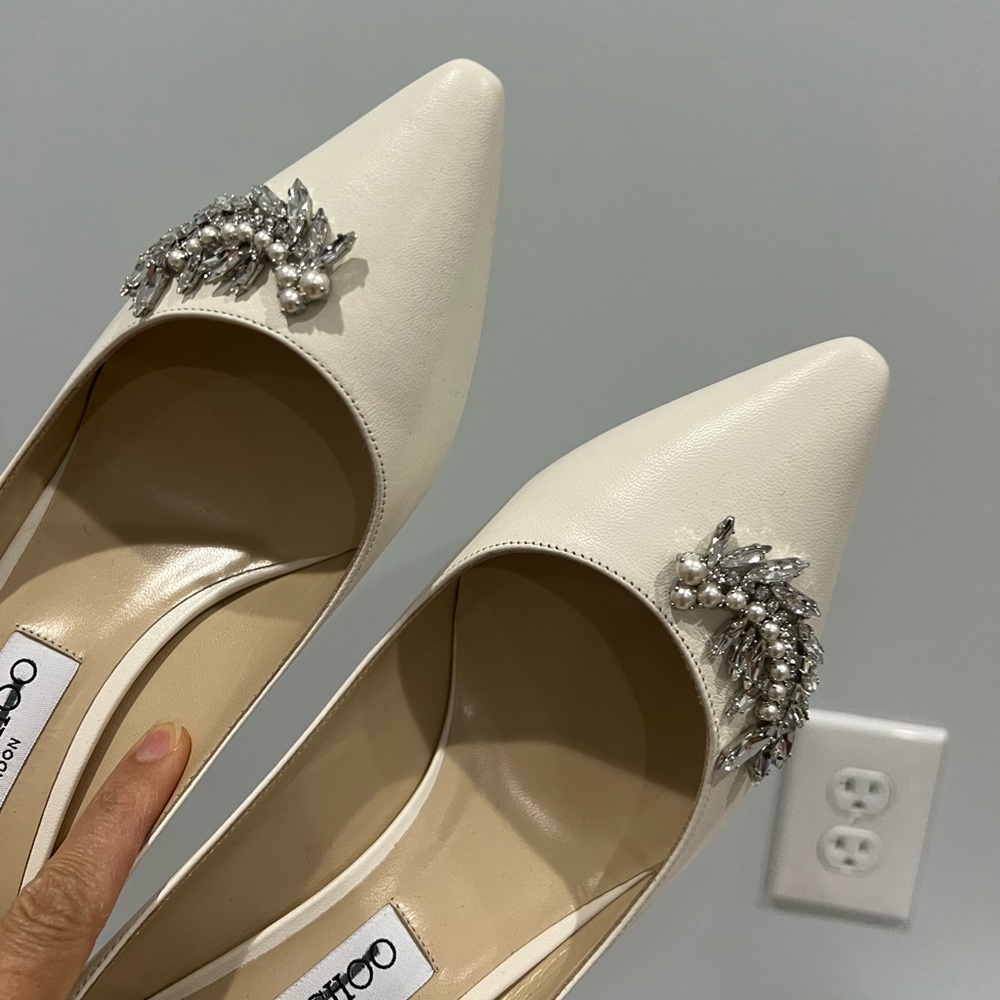 $1680 Jimmy Choo
Romy 60 crystal-embellished pumps size 40 - Picture 6 of 10